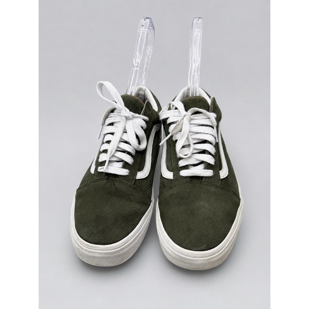 Vans Old Skool HEIQ Eco-Dry Olive Green Suede Water Repellent Men's Size 11.5